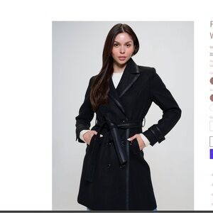 Women’s light weight wool jacket.